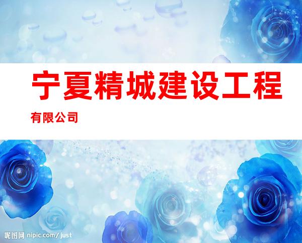 宁夏精城建设工程有限公司